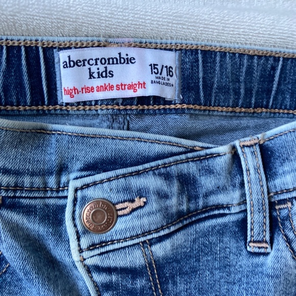 High rise ankle straight jean Abercrombie kids - Picture 3 of 4